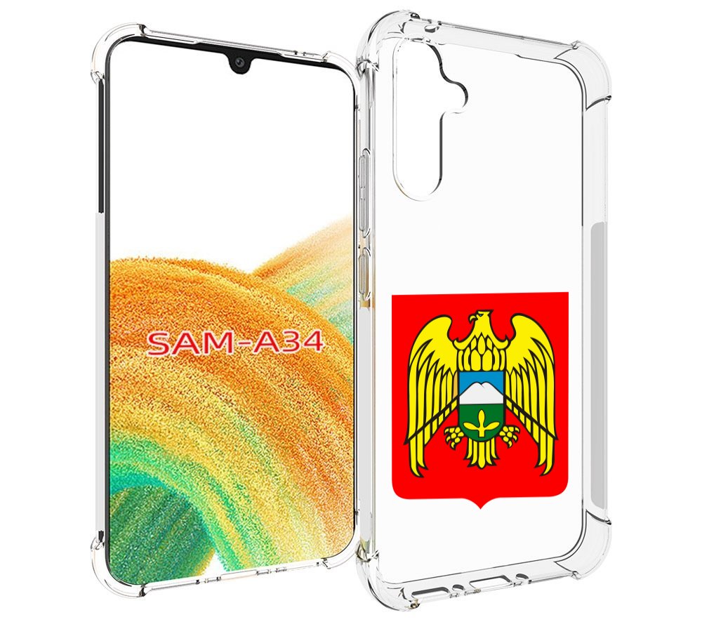 

Чехол MyPads герб-кабардино-балкария-нальчик для Samsung Galaxy A34, Tocco