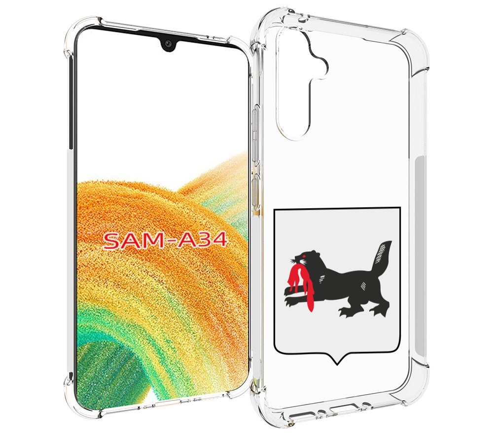 

Чехол MyPads герб-игркутской-области для Samsung Galaxy A34, Tocco
