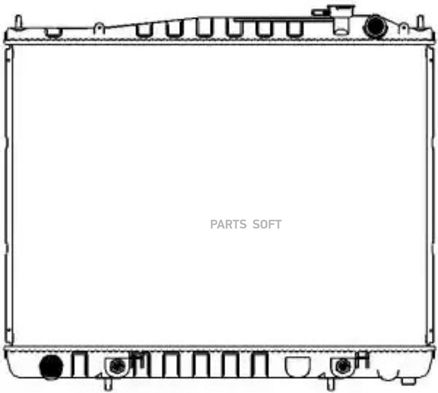 

Радиатор nissan pathfinder 97- 3.5 i v6