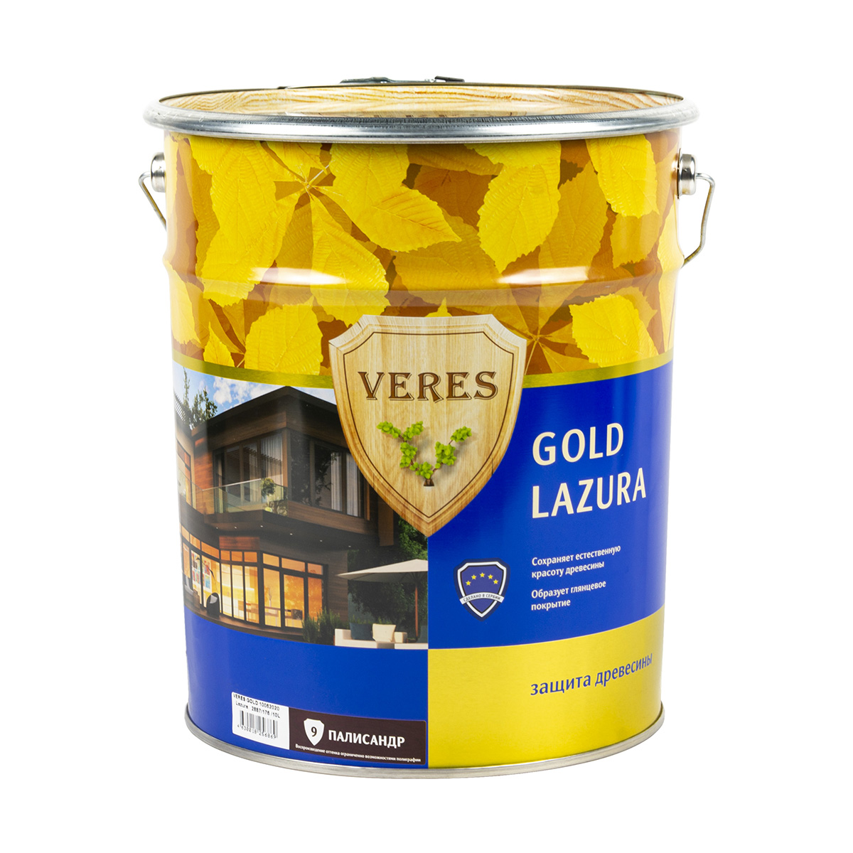 Верес gold № 9 палисандр 10 л  VERES пропитка veres gold lazura 7 махагон 10 л 1 45284