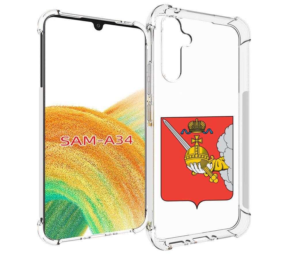 

Чехол MyPads герб-вологодской-области для Samsung Galaxy A34, Tocco