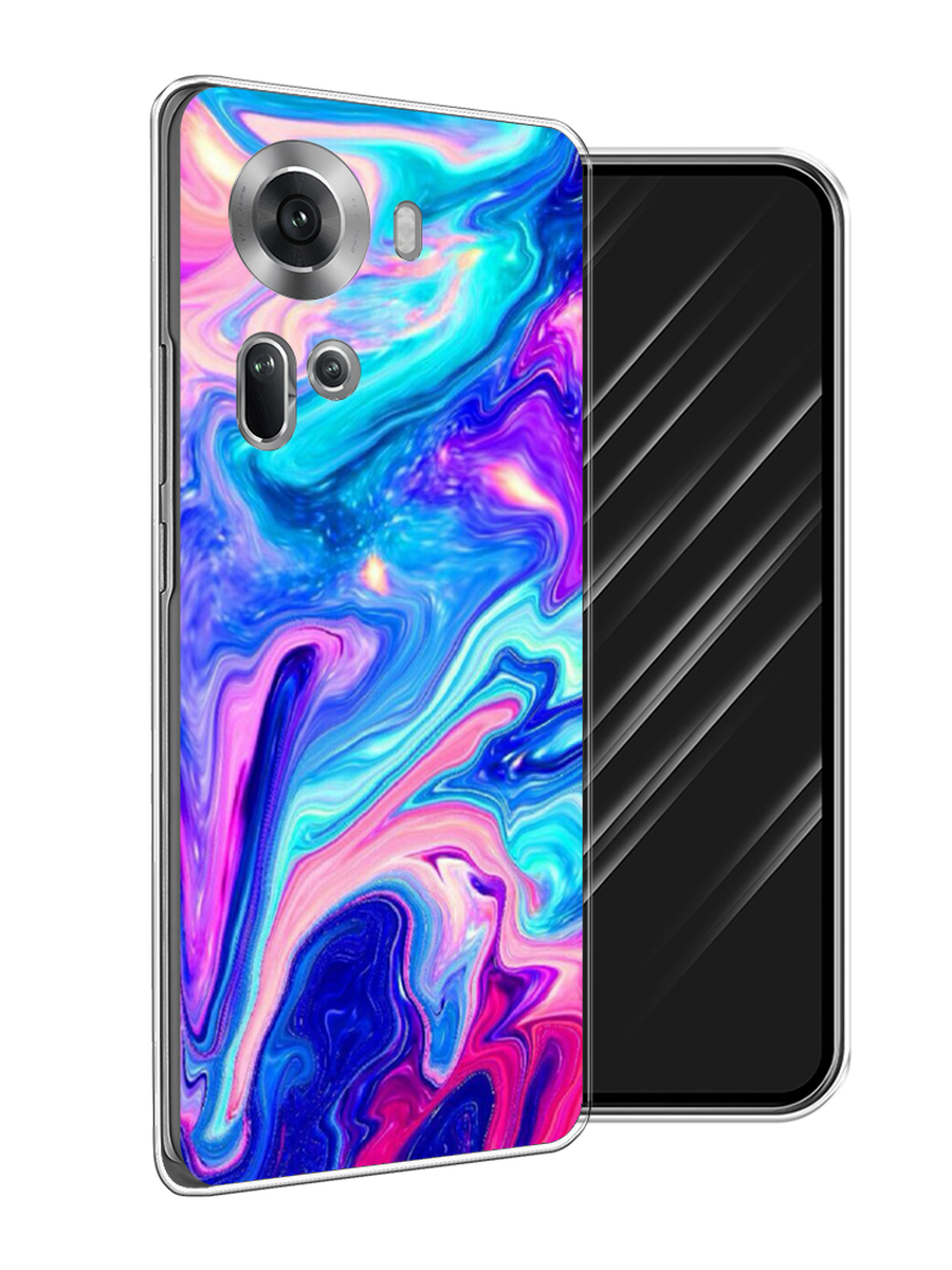 

Чехол Awog на Oppo Reno 11 (Global) "Потеки краски", Розовый, 2515850-1