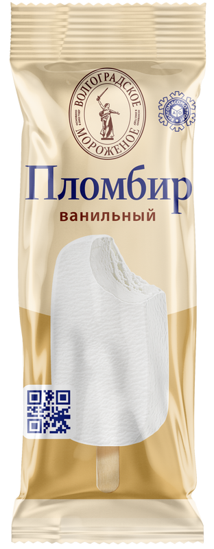 

Мороженое Волгоградское мороженое ванильный пломбир, 15%, 60 г