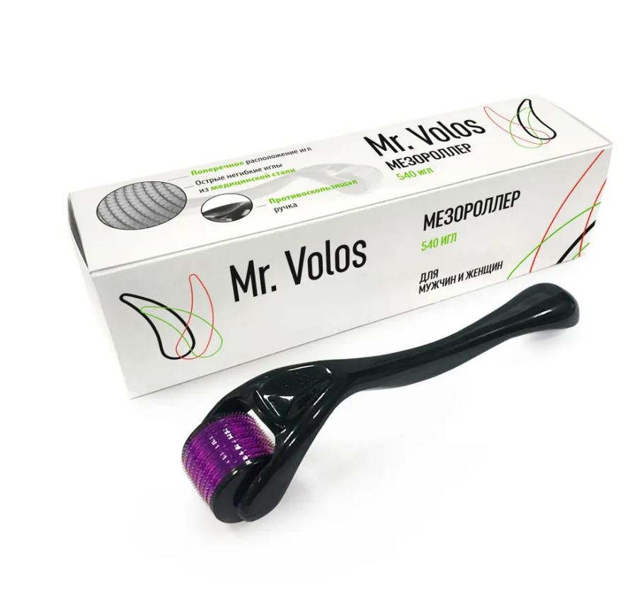 Мезороллер для лица и волос, Mr. Volos, 1 мм