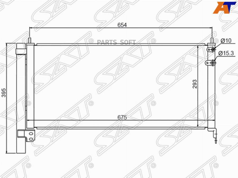 

SAT Радиатор кондиционера TOYOTA PRIUS ZVW3# 09-/LEXUS CT200H 10-