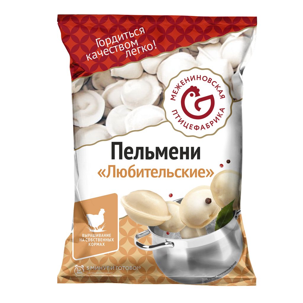 

Пельмени Межениновская птицефабрика Любительские, 1 кг