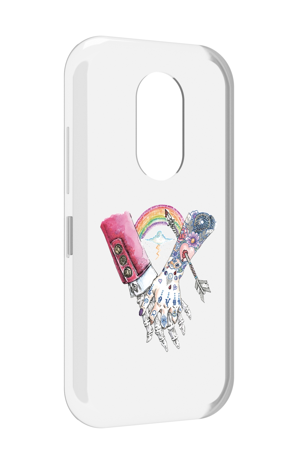 

Чехол MyPads абстракция руки в татуировках для Doogee S61 / S61 Pro, Прозрачный, Tocco