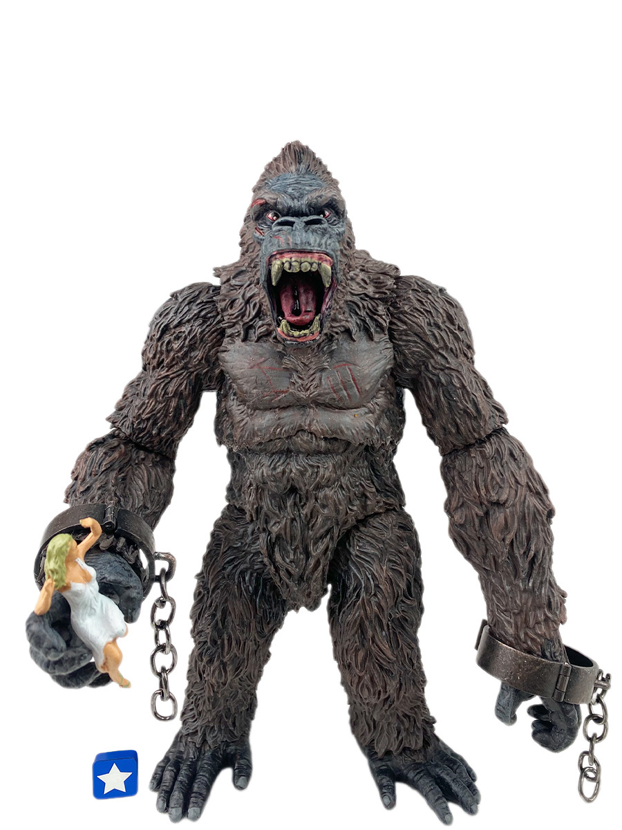 

Фигурка StarFriend Кинг-Конг Остров Черепа King Kong кисти, голова, кандалы, 17,5 см, обезьяна горилла Кинг Конг Остров Черепа King Kong