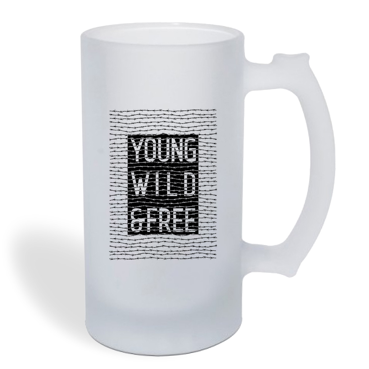 

Кружка пивная CoolPodarok Young wild and free