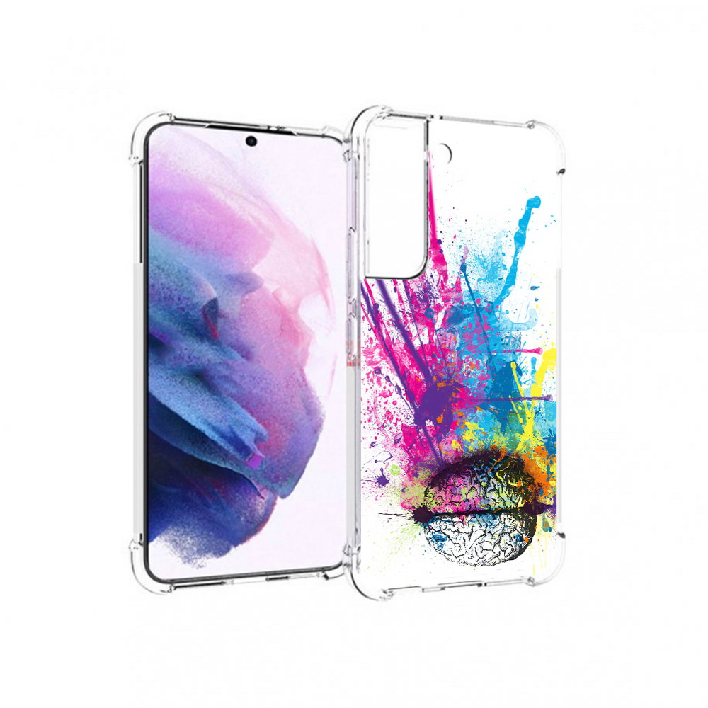 

Чехол MyPads Tocco для Samsung Galaxy S22 яркий красочный мозг (PT194926.508.710), Прозрачный, Tocco