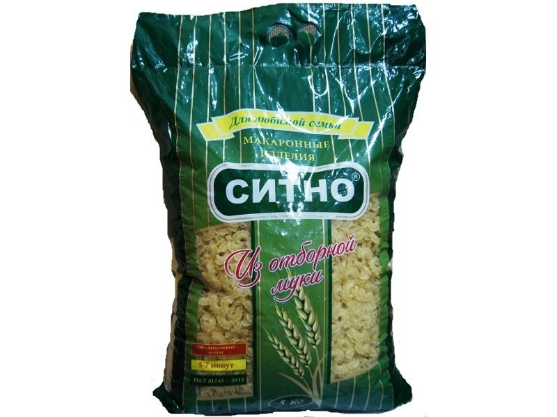 

Макаронные изделия Ситно Улитки