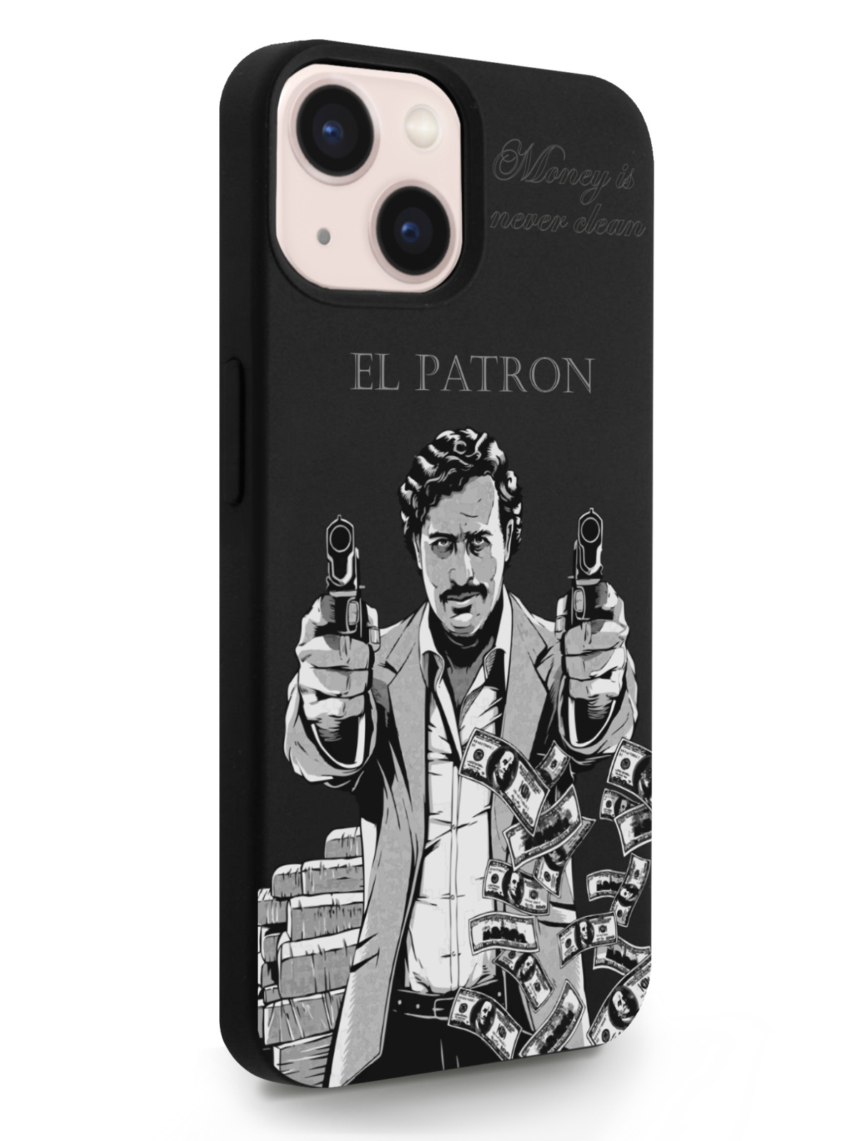 фото Чехол musthavecase для iphone 13 el patron pablo escobar черный