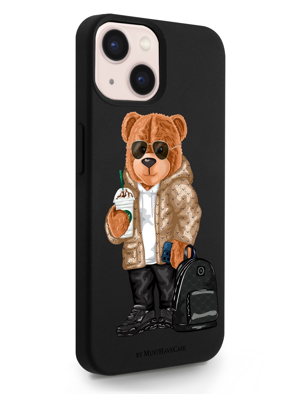 фото Чехол musthavecase для iphone 13 tony style в очках черный