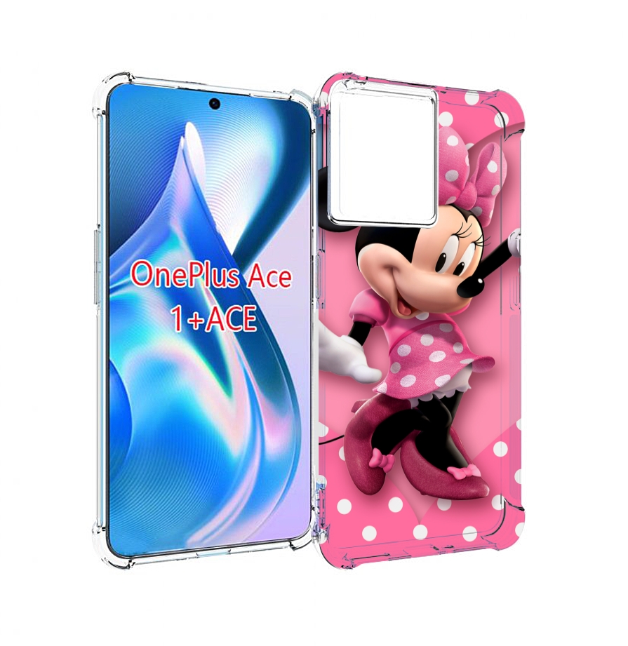 

Чехол MyPads Минни-Маус-в-сердце женский для OnePlus Ace, Прозрачный, Tocco