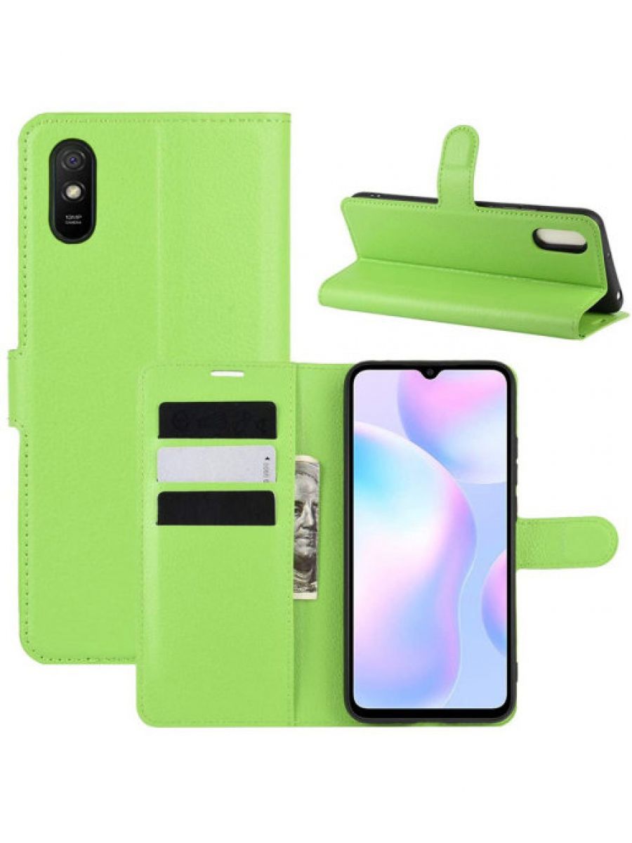 

Brodef Wallet Чехол книжка кошелек для Xiaomi Redmi 9A коричневый