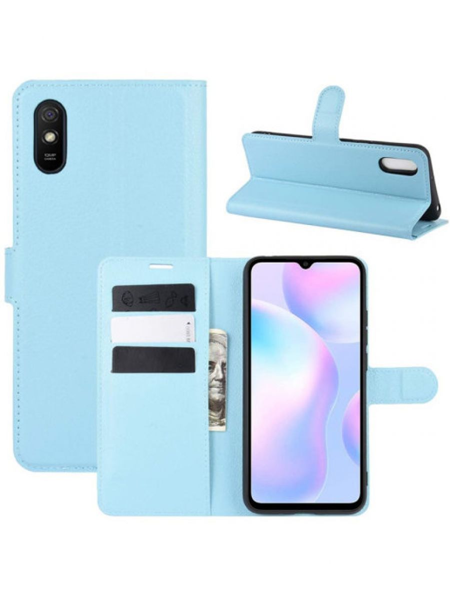 

Brodef Wallet Чехол книжка кошелек для Xiaomi Redmi 9A зеленый