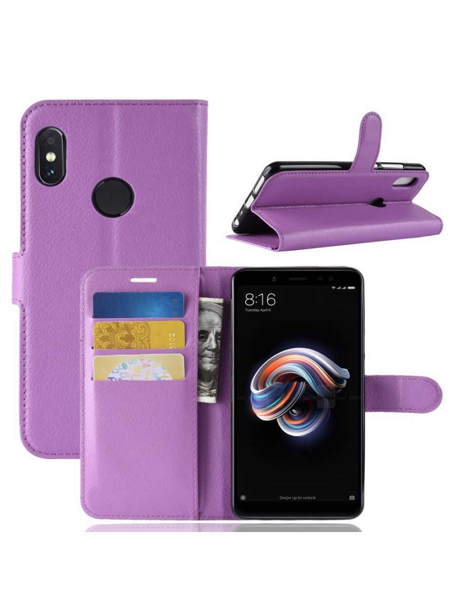 

Brodef Wallet чехол книжка для Xiaomi Redmi Note 5/Xiaomi Redmi Note 5 Pro черный