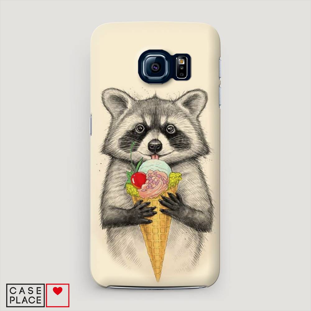 

Чехол Awog "Енот с мороженым" для Samsung Galaxy S6 edge, 24420-7