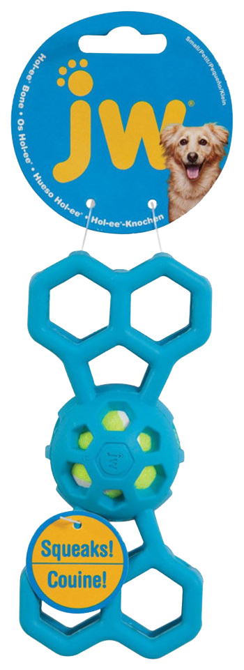 Игрушка JW Pet Hol-ee Bone Dog Toy Перетяжка с пищалкой для собак 15 см в ассортименте 1379₽