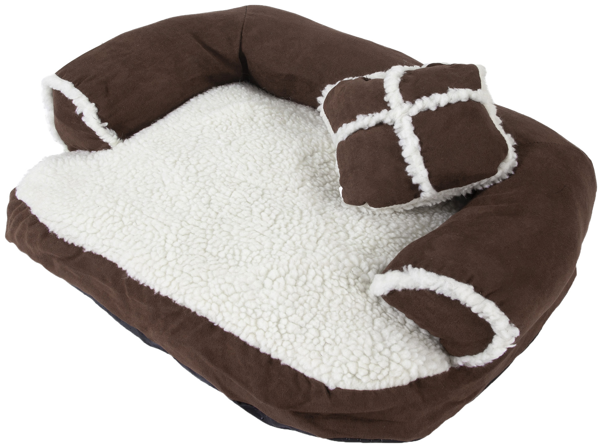 фото Лежак petmate aspen pet sofa bed with pillow для кошек и мелких собак 51х40,5х18 см