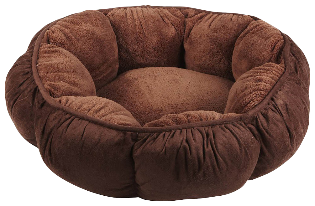 

Лежак Petmate Pet Bedding Puffy Round Cat Bed для кошек, с мягкими объемными бортиками