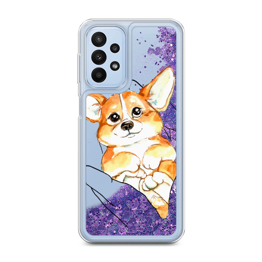 

Чехол Awog на Samsung Galaxy A23 "Корги в ладошках", Белый;оранжевый;черный, 2105092-1