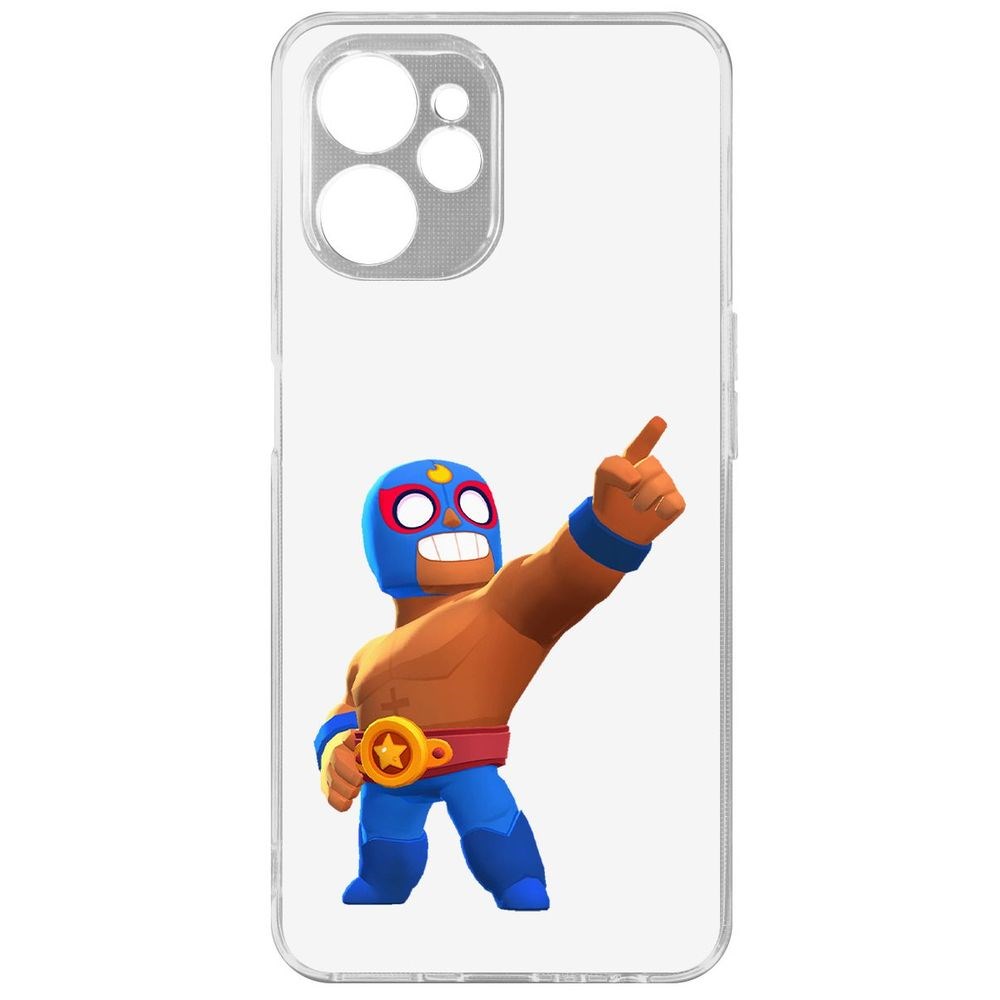 

Чехол Brawl Stars-Эль Примо для Realme 10 5G, Прозрачный