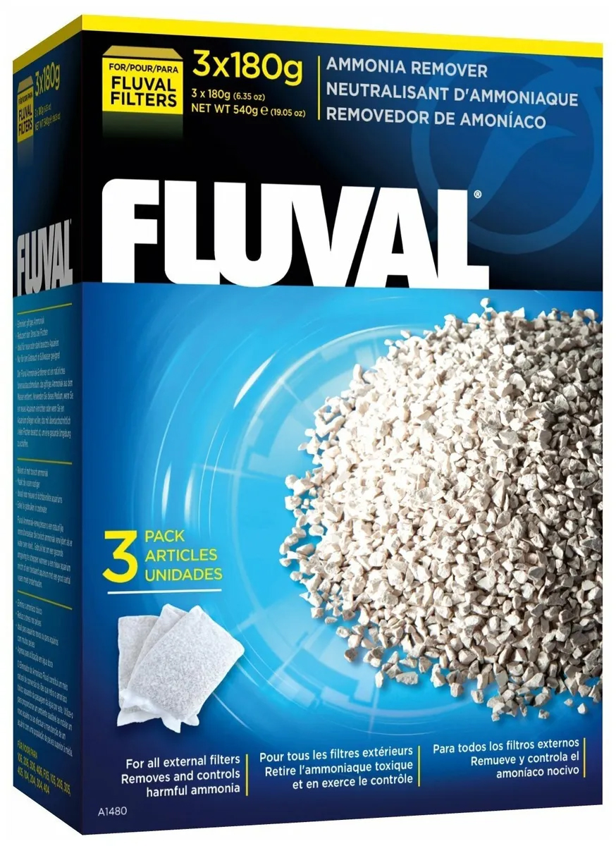 

Удалители аммония для фильтров Hagen Fluval 3 х180 г