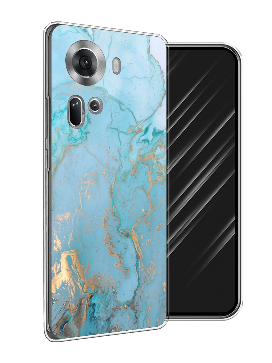 

Чехол Awog на Oppo Reno 11 (Global) "Голубой мрамор рисунок", 2515850-1