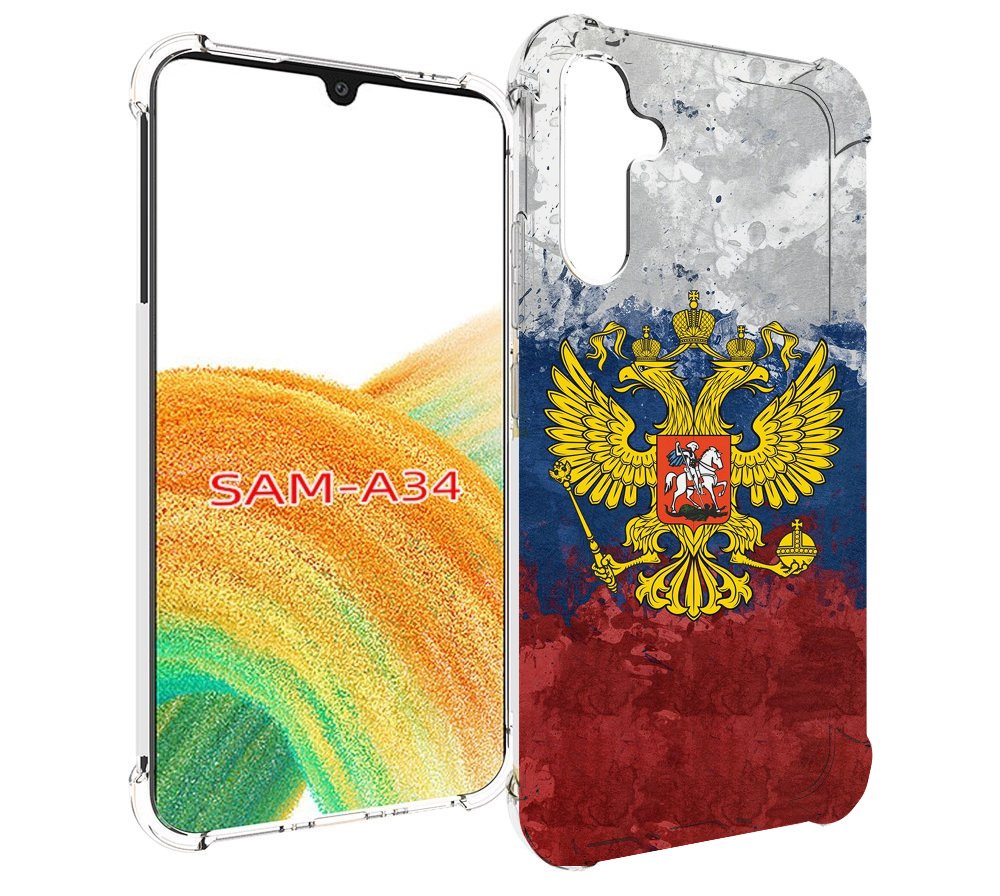 

Чехол MyPads герб-России для Samsung Galaxy A34, Tocco