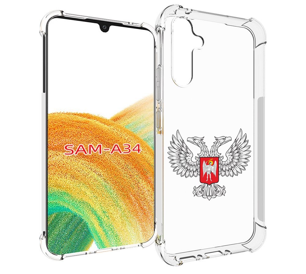 

Чехол MyPads герб-ДНР-донецкая-народная-республика для Samsung Galaxy A34, Tocco