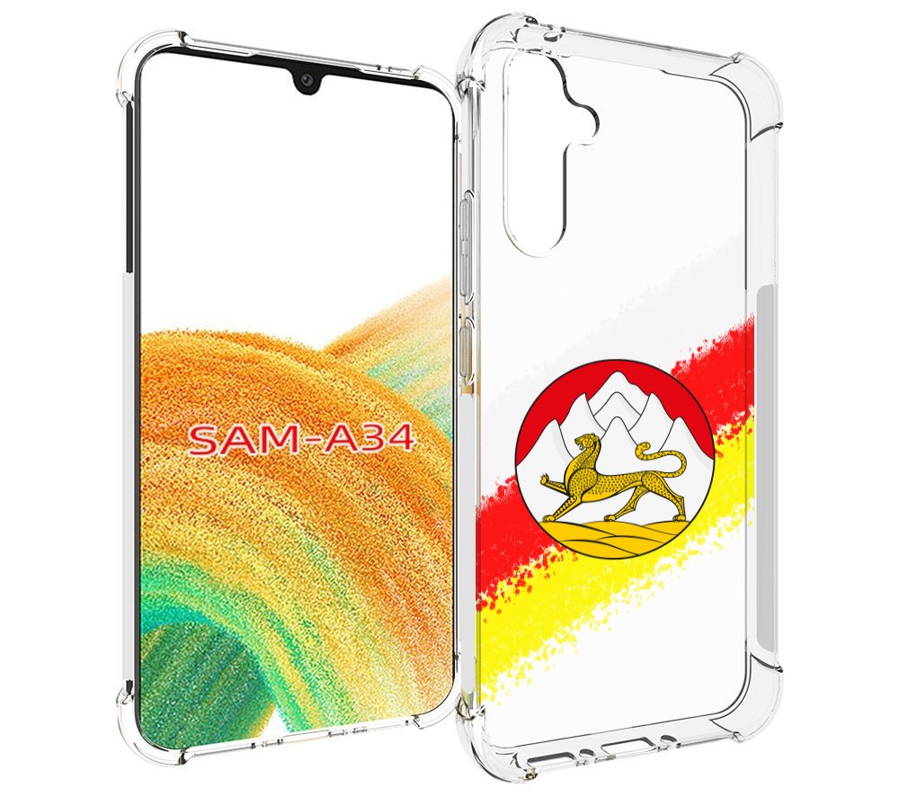 

Чехол MyPads герб флаг южная осетия для Samsung Galaxy A34, Tocco