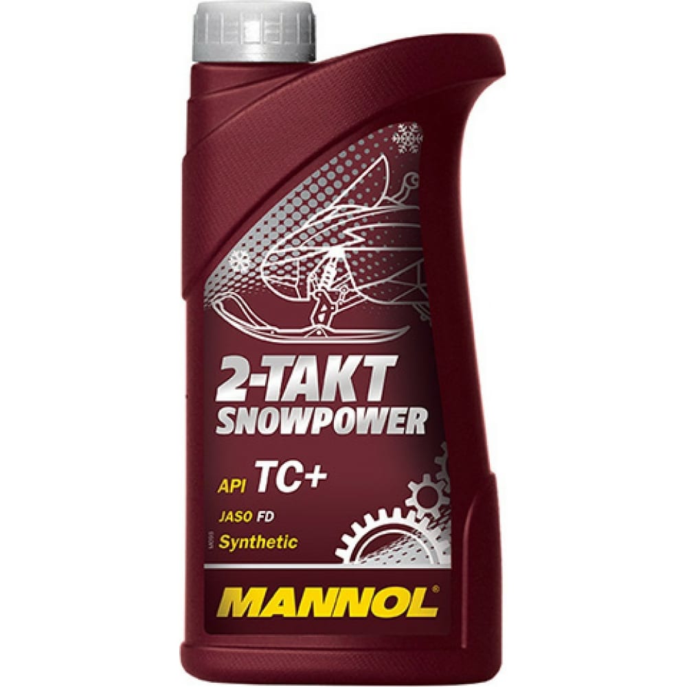 Моторное масло MANNOL синтетическое 2-х такт. Snowpower 1л