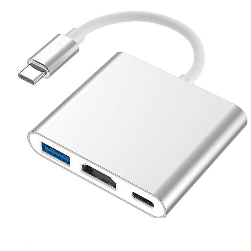 

USB хаб адаптер 3 в 1 для Macbook Pro, USB Хаб HUB 3/1 4K ULTRA HD