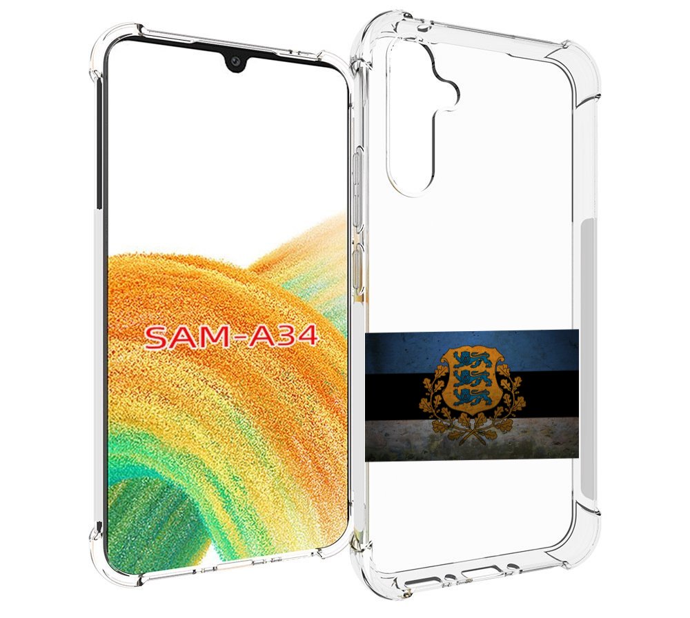 

Чехол MyPads герб флаг эстонии-1 для Samsung Galaxy A34, Tocco