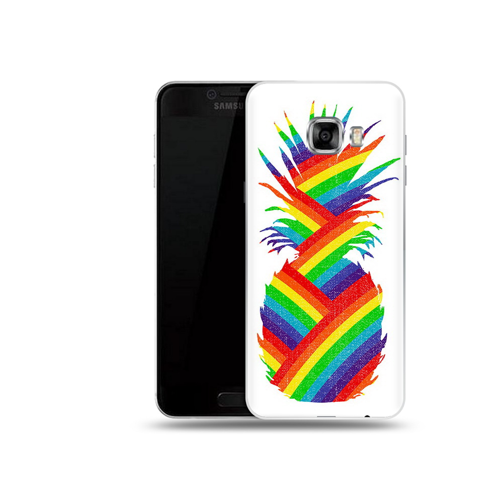 

Чехол MyPads Tocco для Samsung Galaxy C5 (2016) радужный ананас, Прозрачный, Tocco