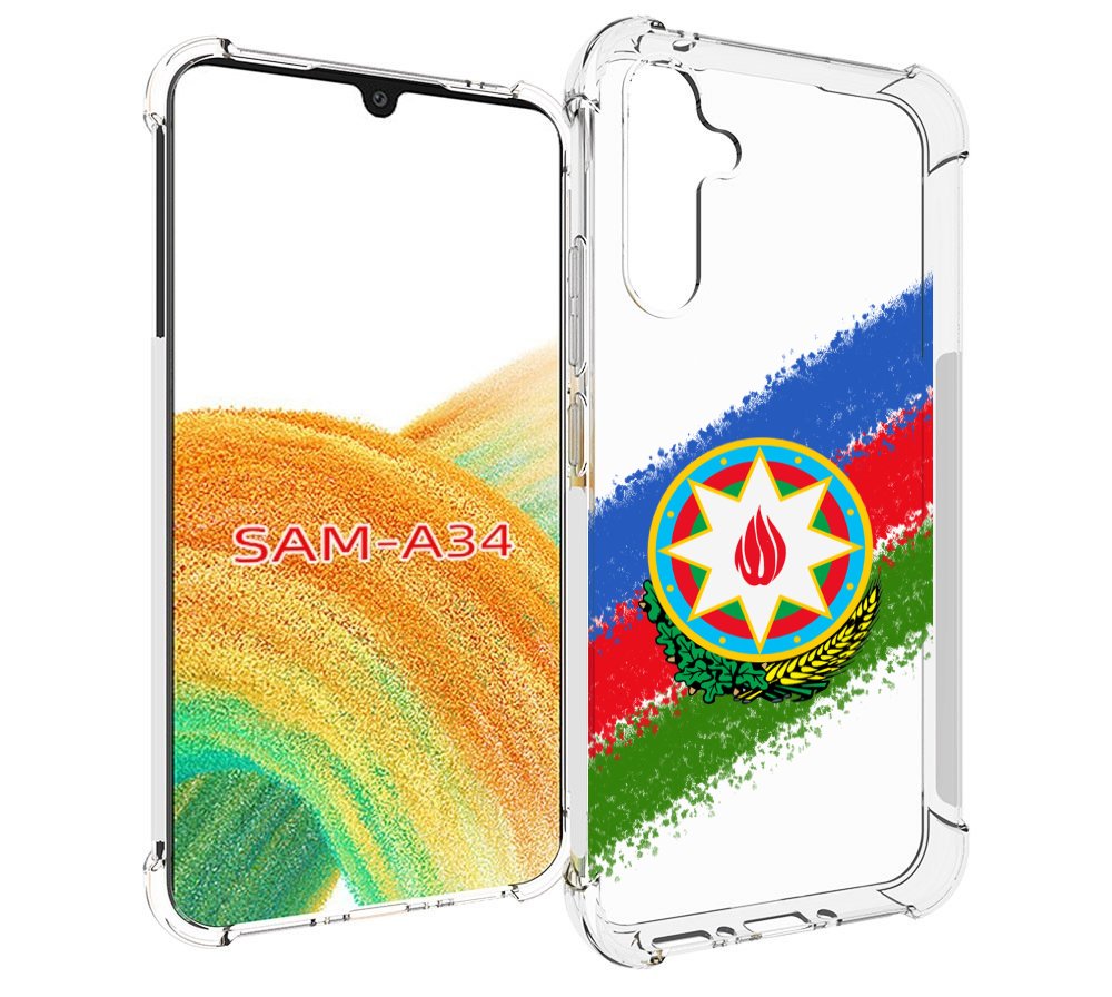 

Чехол MyPads герб флаг Азербайджана для Samsung Galaxy A34, Tocco