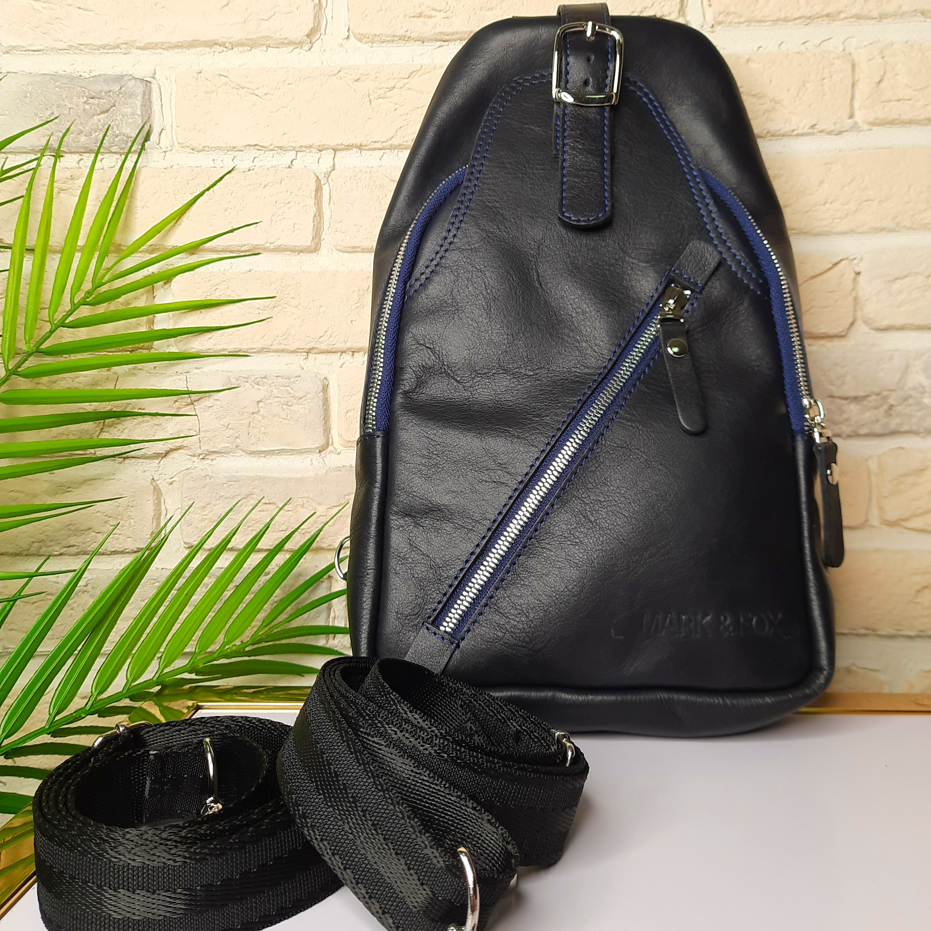 Рюкзак Mark&Fox City темно-синий глянец, 31х18х7 см