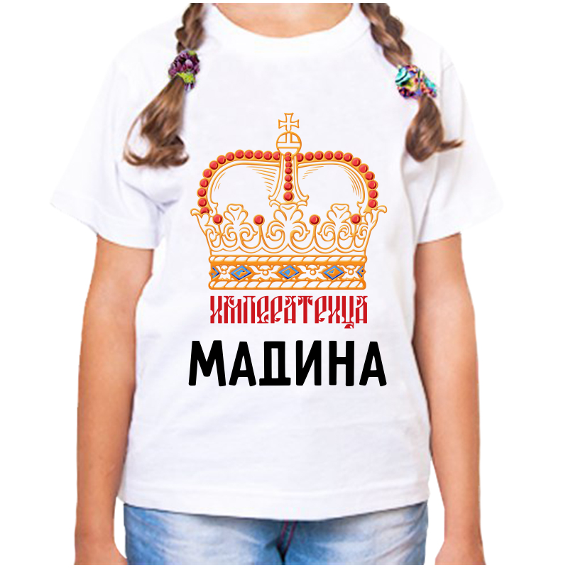 

Футболка девочке белая 30 р-р императрица мадина, Белый, fdd_imperatrica_madina