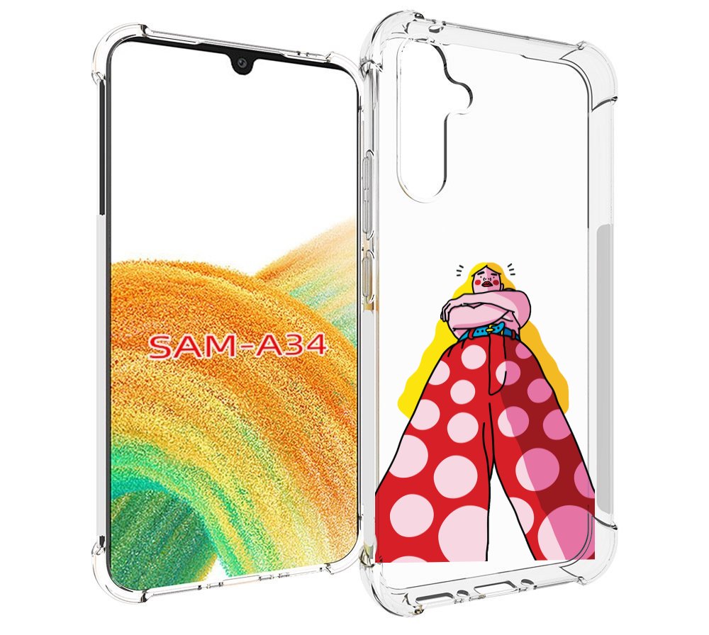 

Чехол MyPads высокая-девушка для Samsung Galaxy A34, Tocco