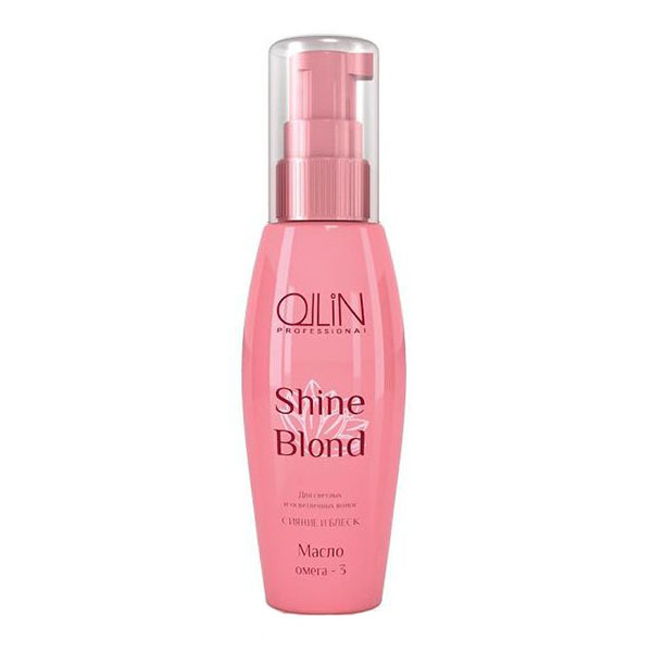 фото Масло ollin professional shine blond омега-3 для волос, 50 мл