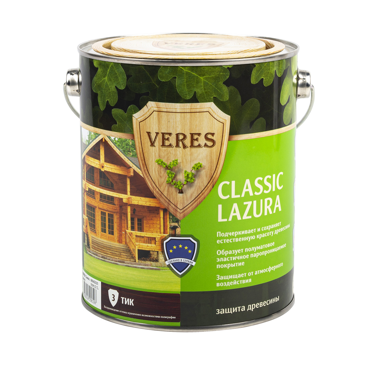 Верес классик лазура № 3 тик  2,7 л  VERES