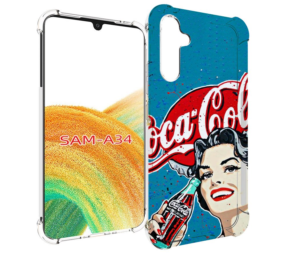 

Чехол MyPads вкусная кола картинка для Samsung Galaxy A34, Tocco