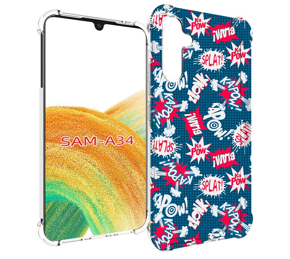 

Чехол MyPads взрывной-принт для Samsung Galaxy A34, Tocco