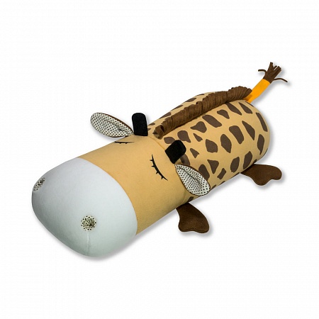 фото Мягкая игрушка – валик антистресс штучки, к которым тянутся ручки сплюшки, жираф