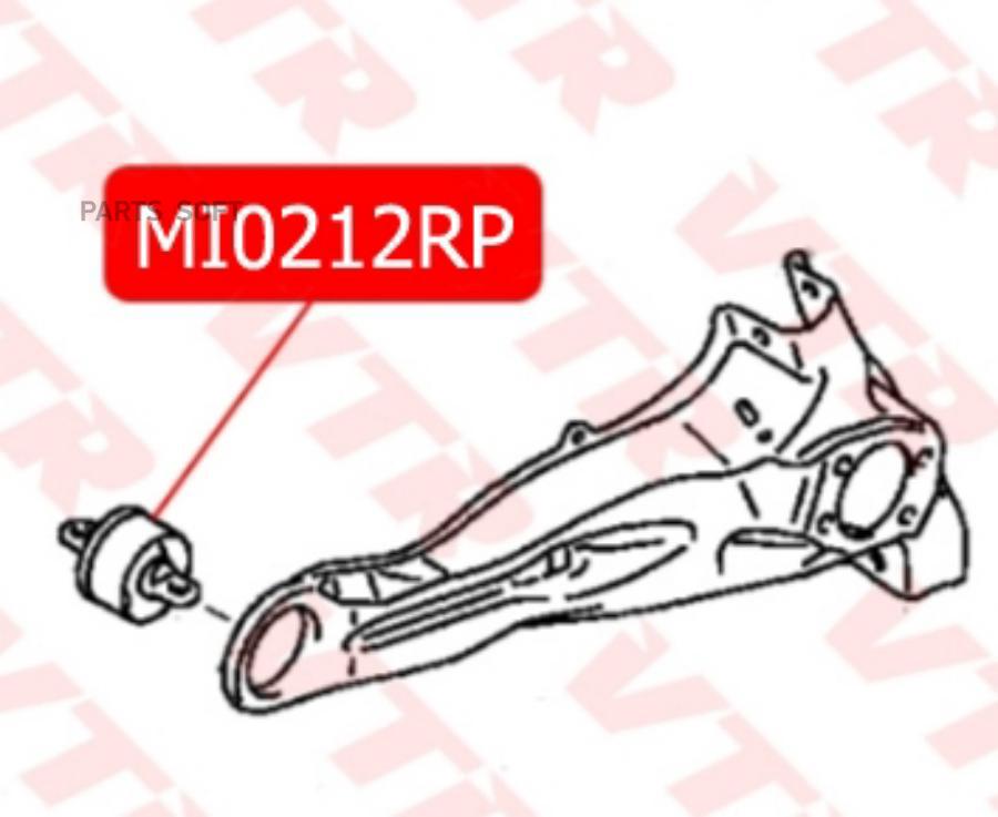 

VTR Полиуретановый сайлентблок продольного рычага задней подвески