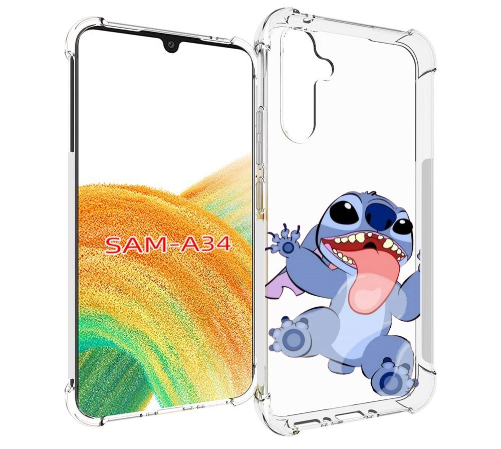 

Чехол MyPads большой-стич для Samsung Galaxy A34, Tocco