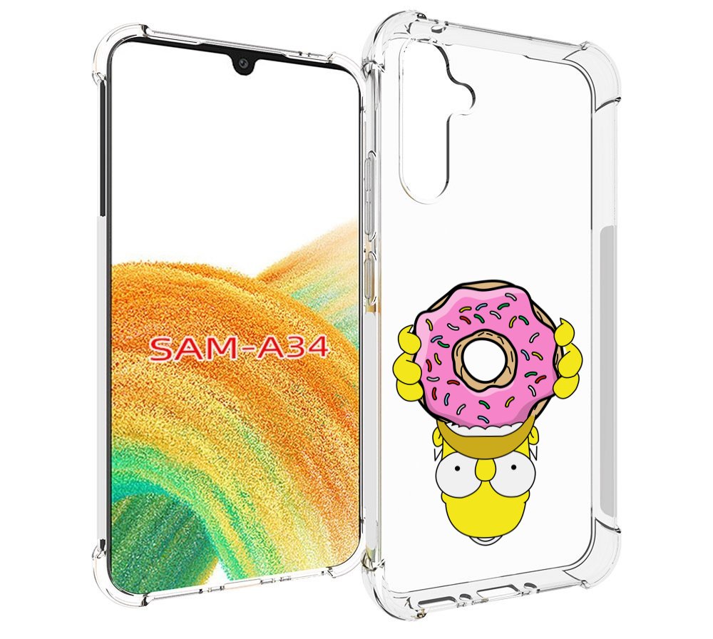 

Чехол MyPads большой-пончик для Samsung Galaxy A34, Tocco