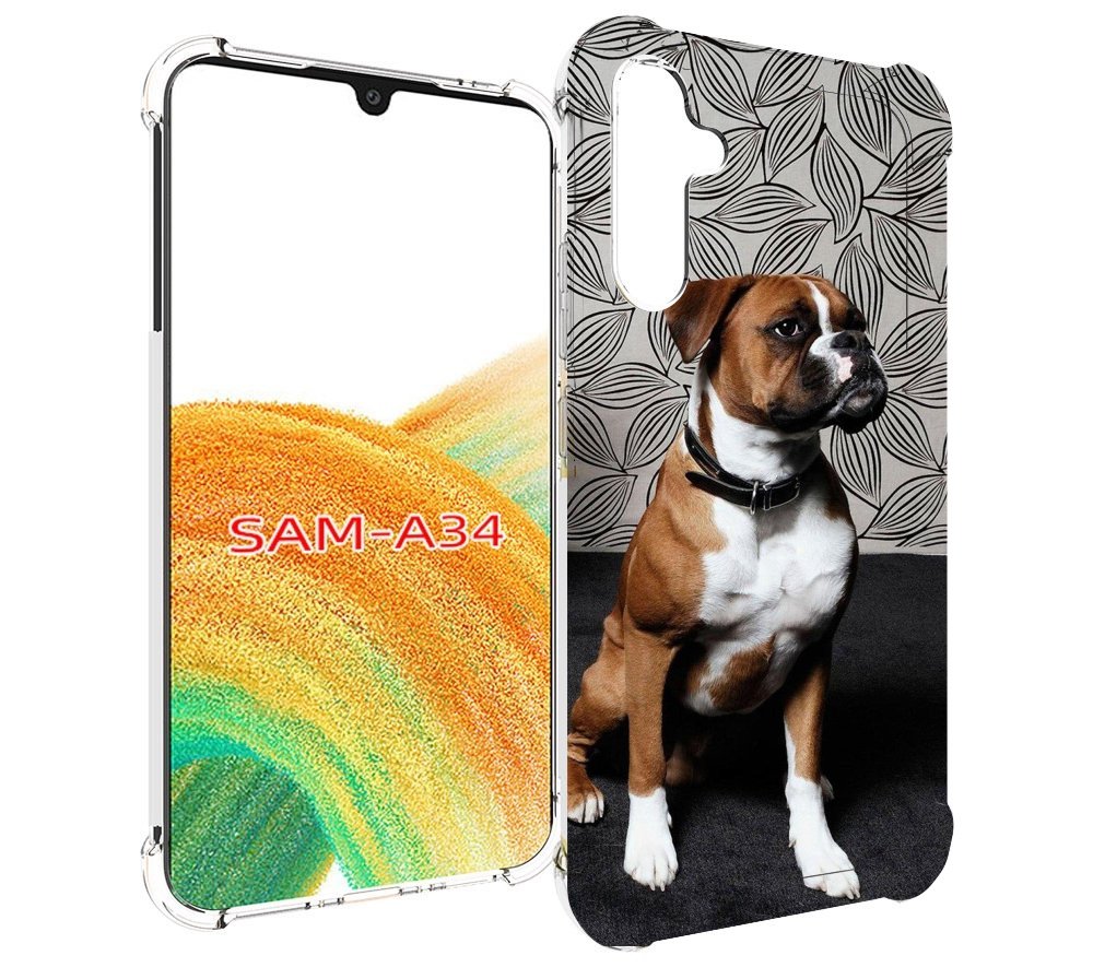 

Чехол MyPads боксер собака для Samsung Galaxy A34, Tocco
