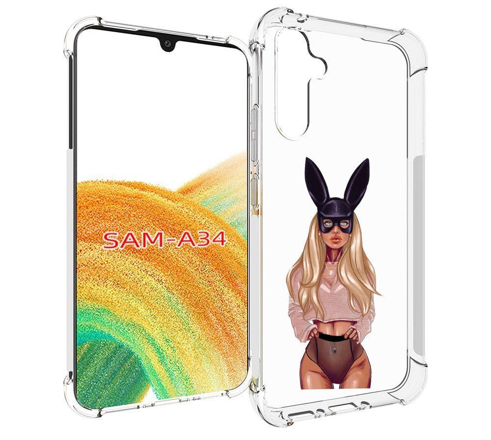 

Чехол MyPads блондинка-с-ушками женский для Samsung Galaxy A34, Tocco